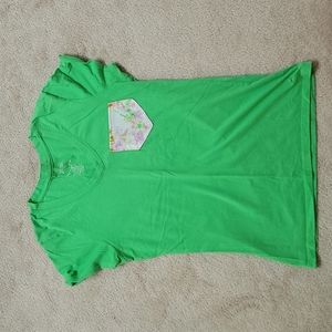 Vintage green hand sewn pocket t-shirt